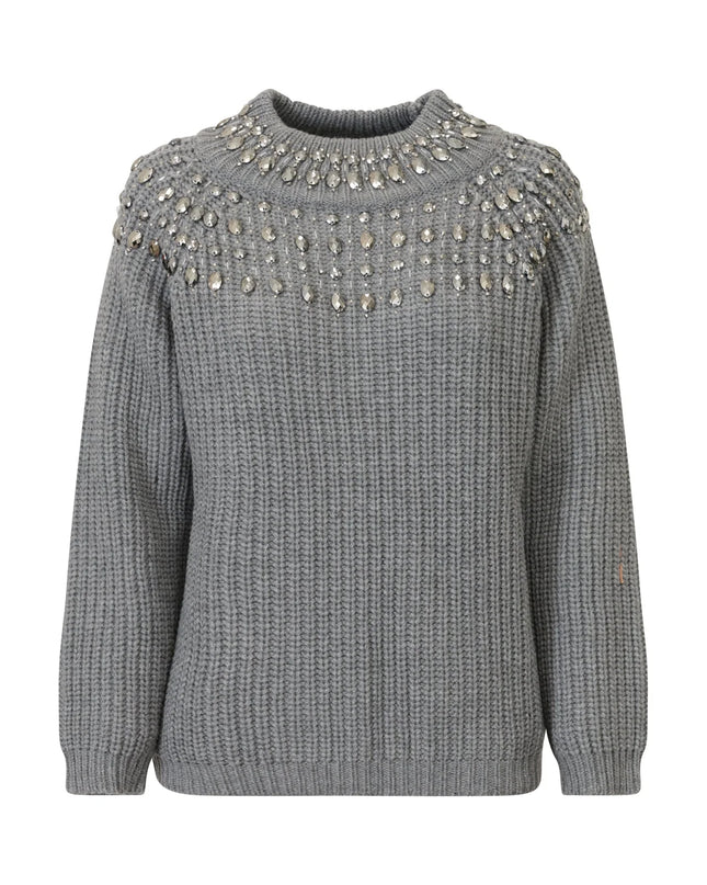 MAGLIA GRIGIA GIOIELLO