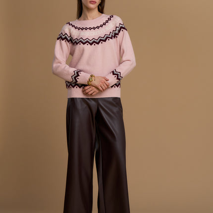 MAGLIA GRECA ROSA
