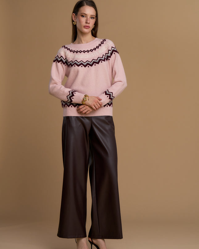 MAGLIA GRECA ROSA