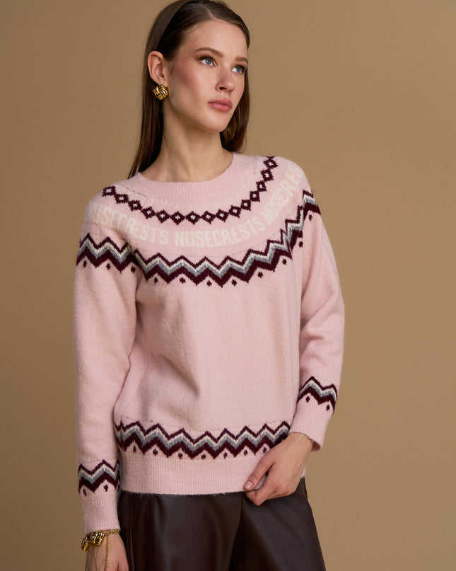 MAGLIA GRECA ROSA
