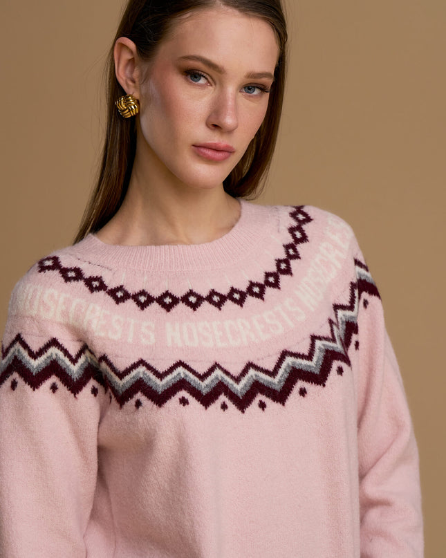 MAGLIA GRECA ROSA