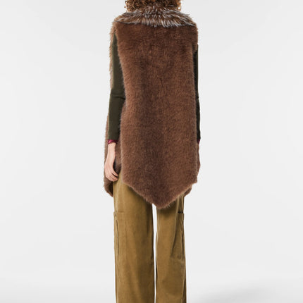 GILET PIUMA IN ECOVOLPE