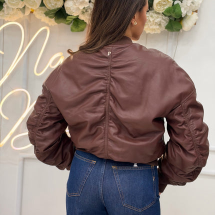 BOMBER VERA PELLE