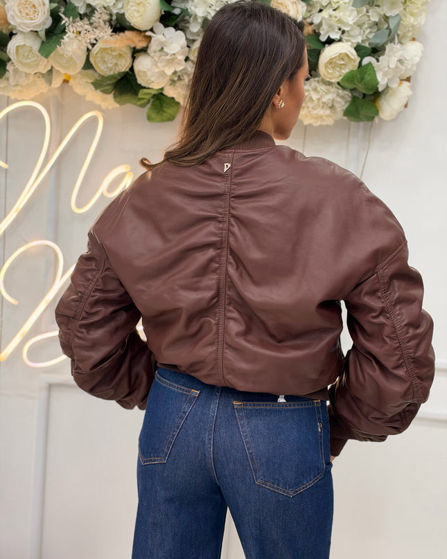 BOMBER VERA PELLE