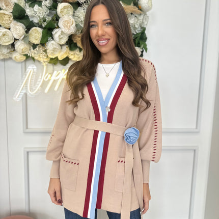 CARDIGAN CINTURA FIORE