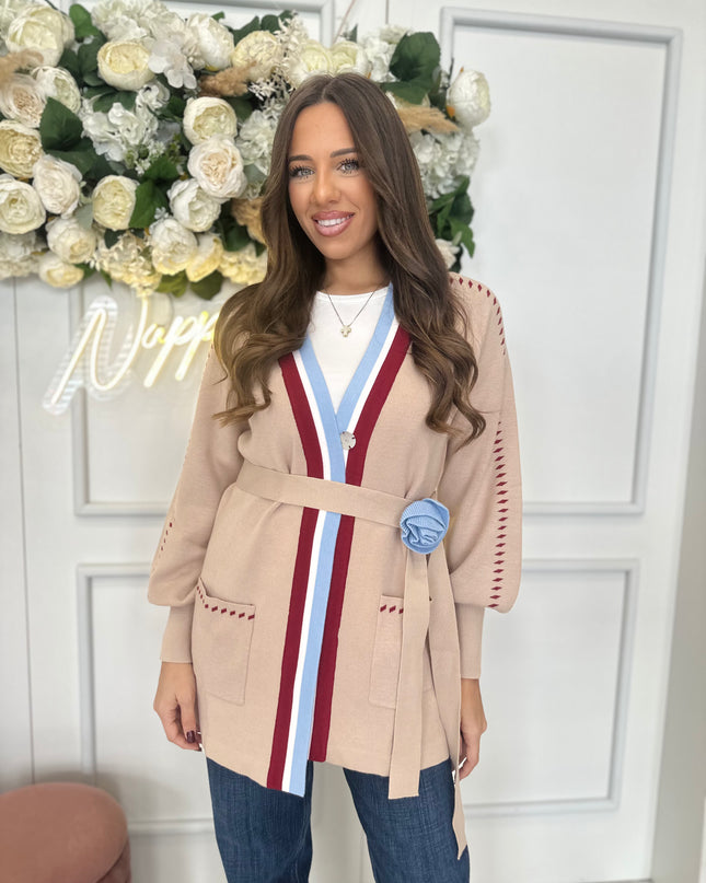 CARDIGAN CINTURA FIORE