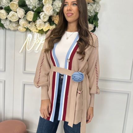 CARDIGAN CINTURA FIORE