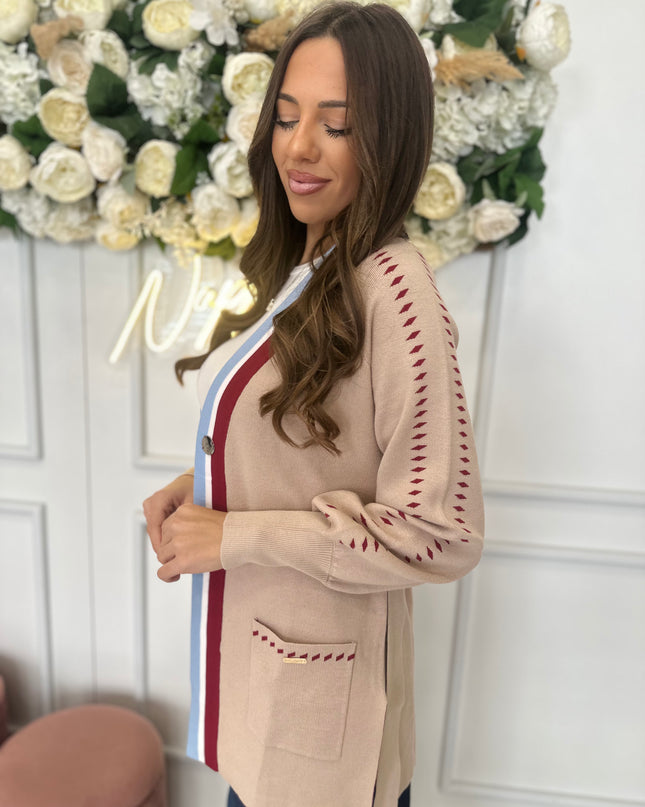 CARDIGAN CINTURA FIORE