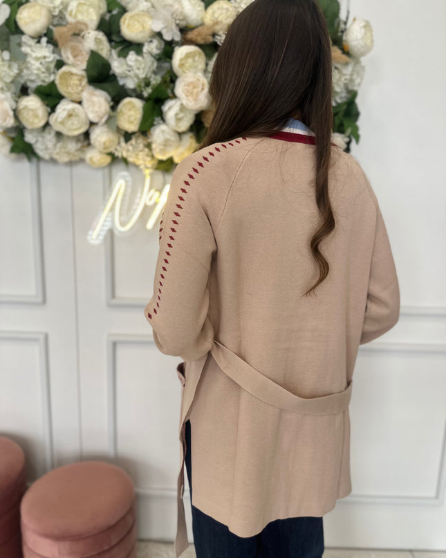 CARDIGAN CINTURA FIORE