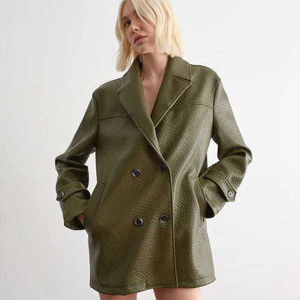 GIACCA IN PELLE MARTELLATA