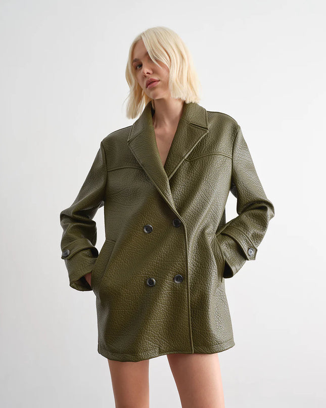 GIACCA IN PELLE MARTELLATA