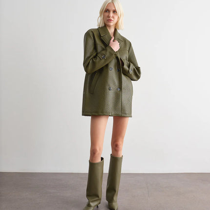 GIACCA IN PELLE MARTELLATA