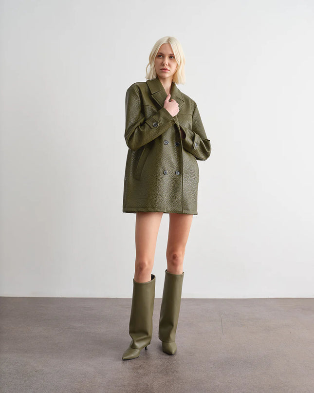 GIACCA IN PELLE MARTELLATA