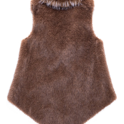 GILET PIUMA IN ECOVOLPE