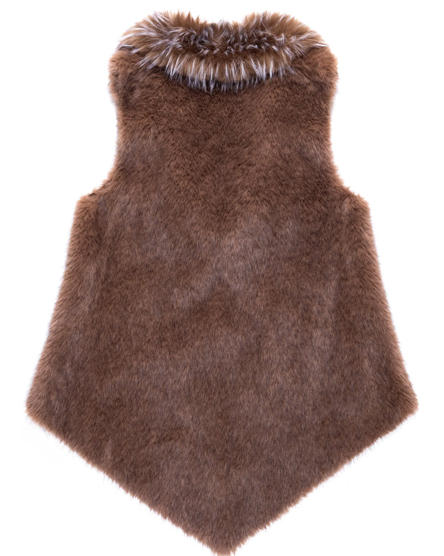 GILET PIUMA IN ECOVOLPE